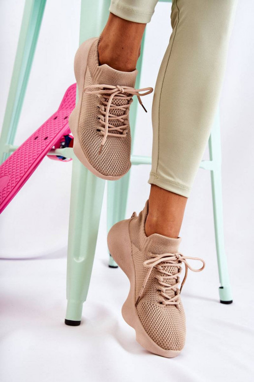 Slip-On Women's Sport Shoes Beige...