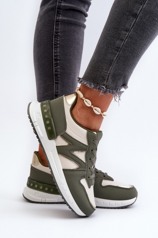 Women's Sneakers Made of Faux Leather...
