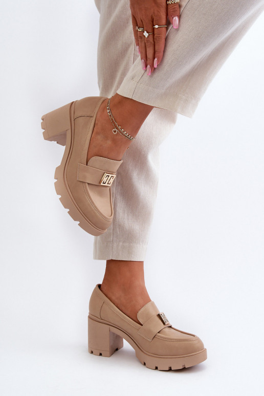 Women's Shoes on Chunky Heel with...