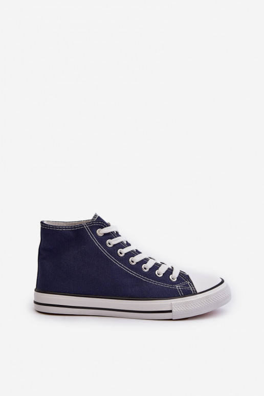 Navy Blue Women's Sneakers Socerio