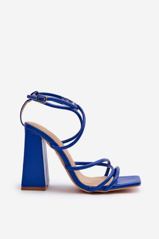 Fashionable High Heel Sandals Blue...
