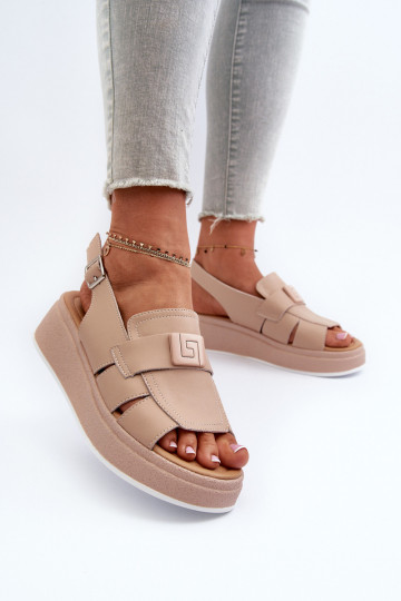 Leather Women's Platform...