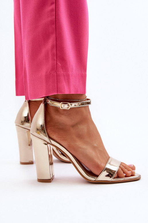 Golden Platform Sandals Thakko
