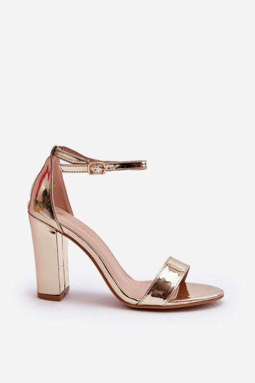 Golden Platform Sandals Thakko