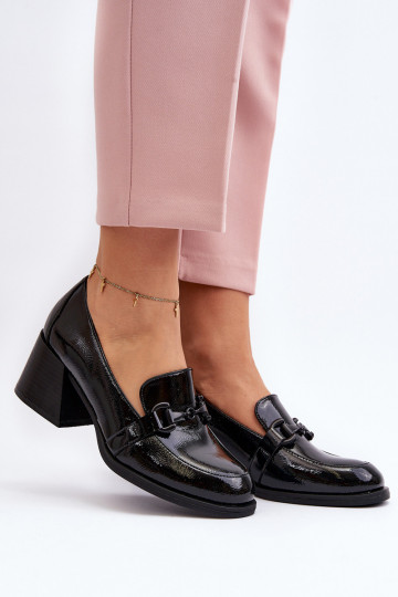 Black Patent High Heel...