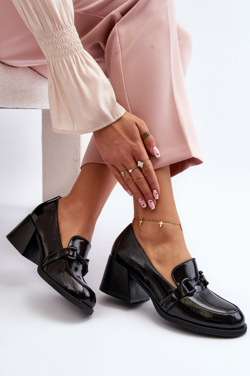 Black Patent High Heel Shoes Nireva