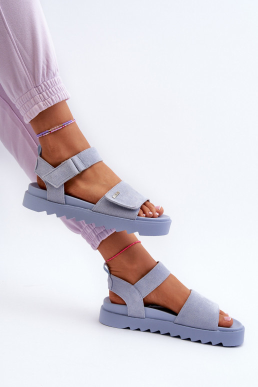 Women's Suede Platform Sandals Big...