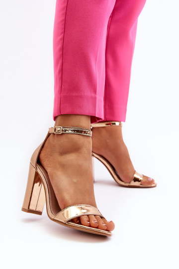 Heel Sandals gold Georgina