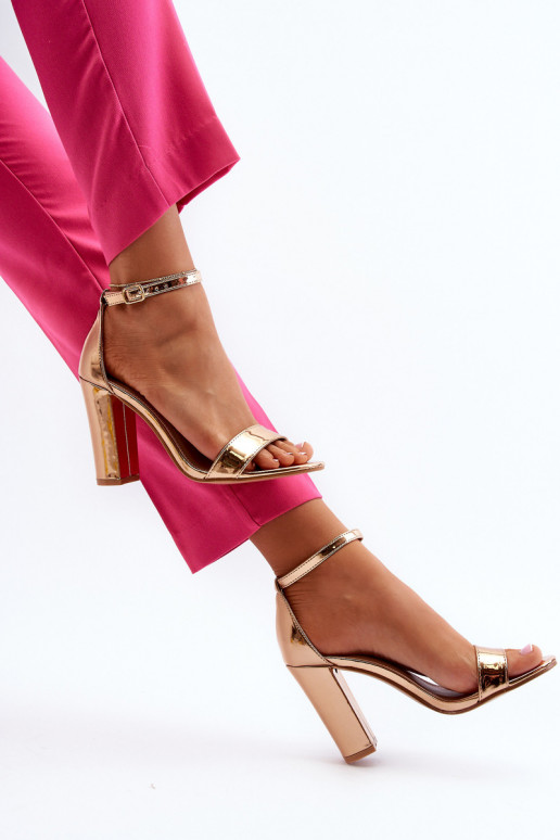 Heel Sandals gold Georgina