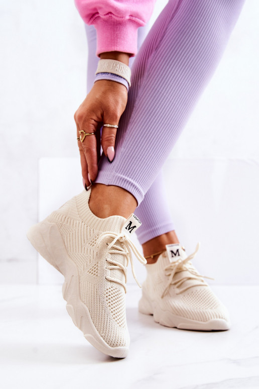 Sneakers Fabric Light Beige Nolene