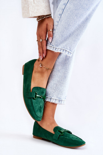Suede loafers with...