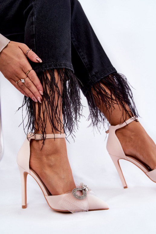 Elegant Pumps On A Pin With A Bow...