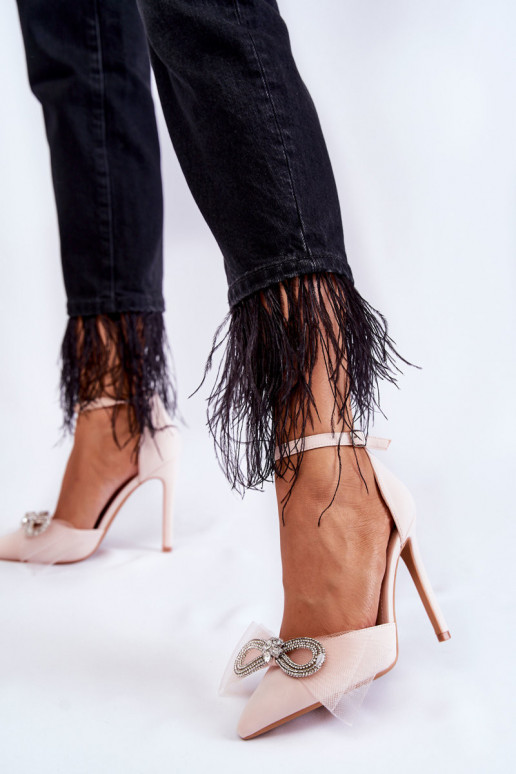 Elegant Pumps On A Pin With A Bow...