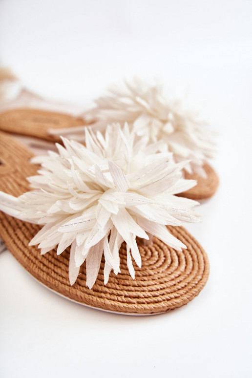 Lightweight slippers in white from...