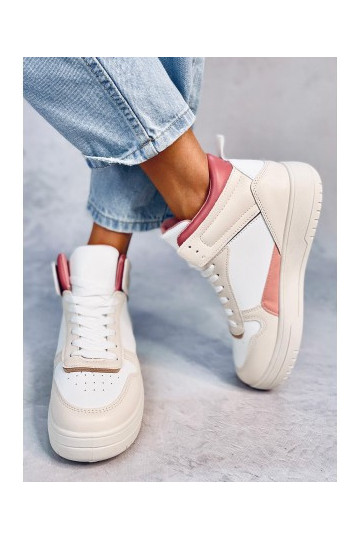 White-pink womens sneakers...