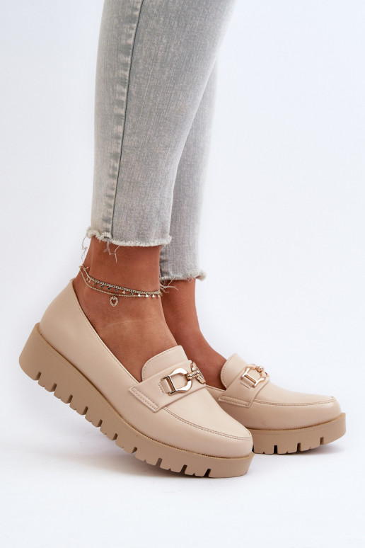 Women's Platform Moccasins with Light...