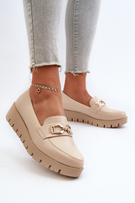 Women's Platform Moccasins with Light...