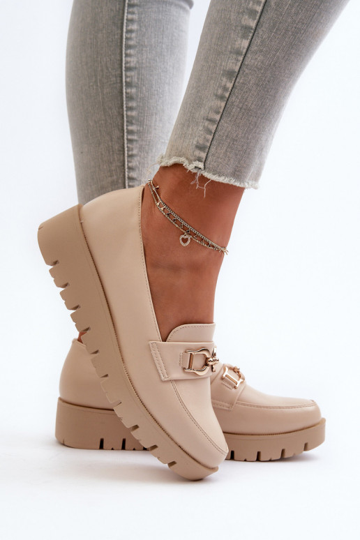 Women's Platform Moccasins with Light...