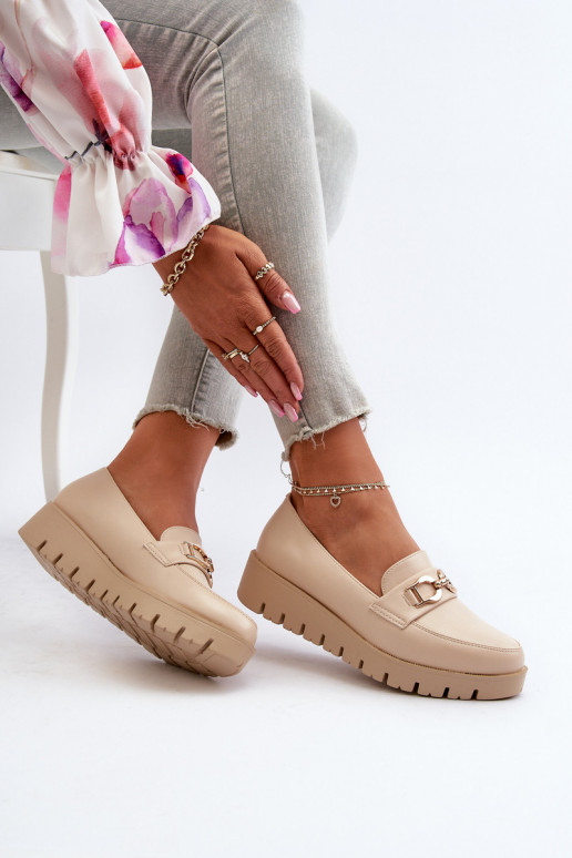 Women's Platform Moccasins with Light...