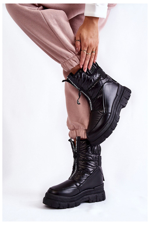 Snow boots with elastic band womens...