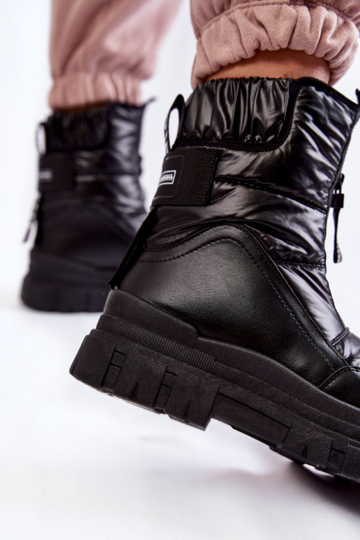 Snow boots with elastic band womens...