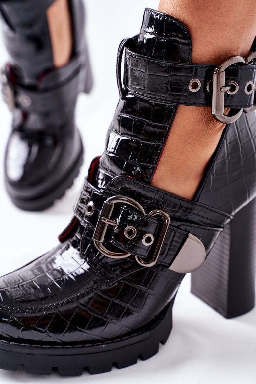 Leather Pumps On The Platform And A...