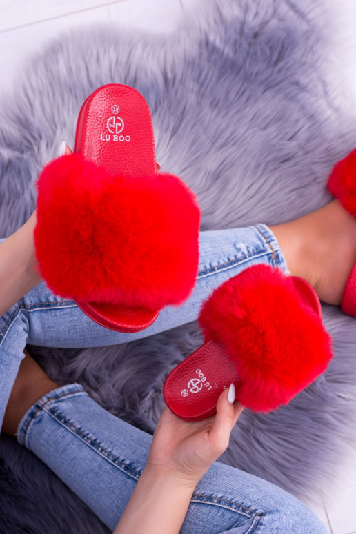 Slippers With Fur Rubber