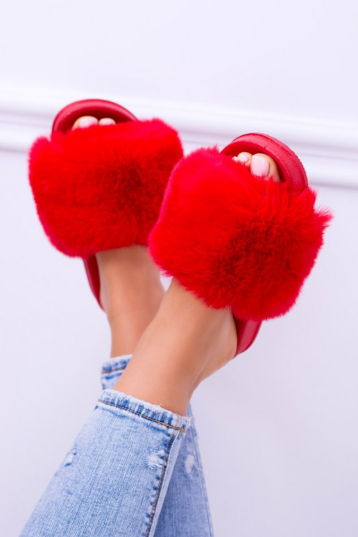 Slippers With Fur Rubber