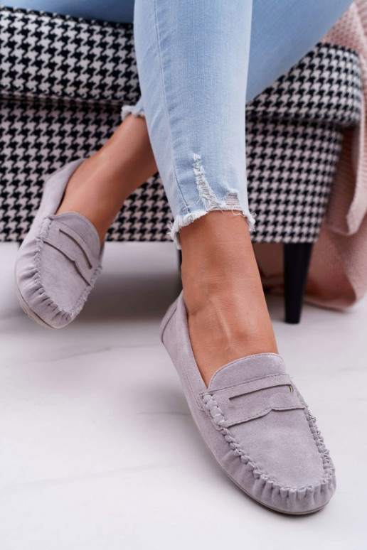 Women s Loafers Suede Grey Morreno