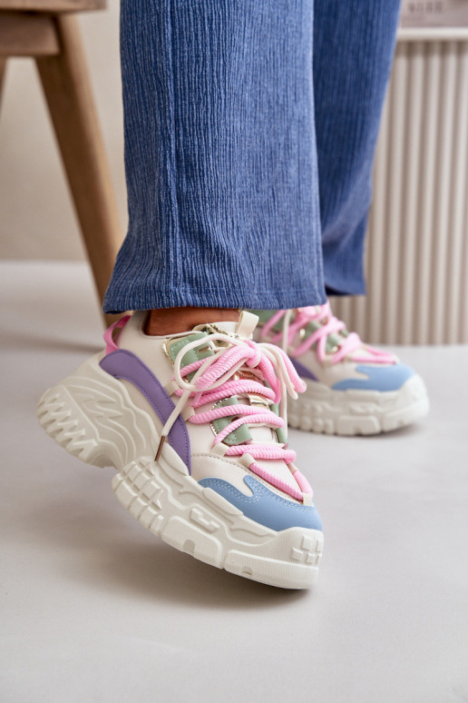 Women's sneakers with chunky sole...