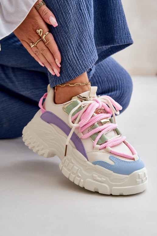 Women's sneakers with chunky sole...