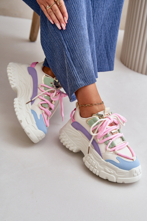 Women's sneakers with chunky sole...