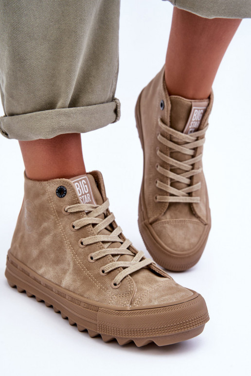 Leisure shoes Big Star insulated beige