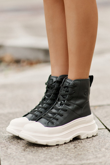 Leather Insulated Sneakers... 2