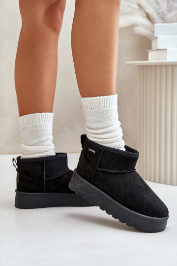 Low Snow Boots On Platform...