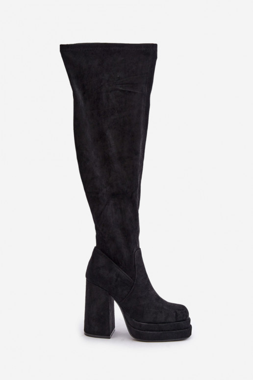 Knee High Heeled And Platform Boots...