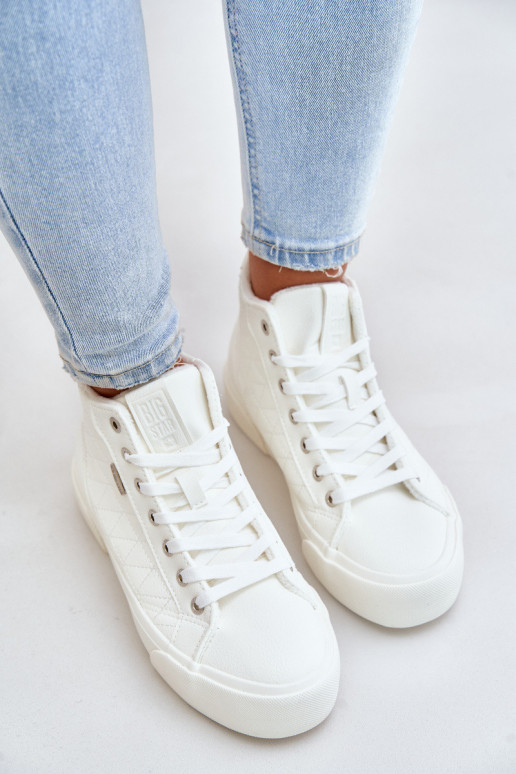 Insulated casual shoes Big Star white