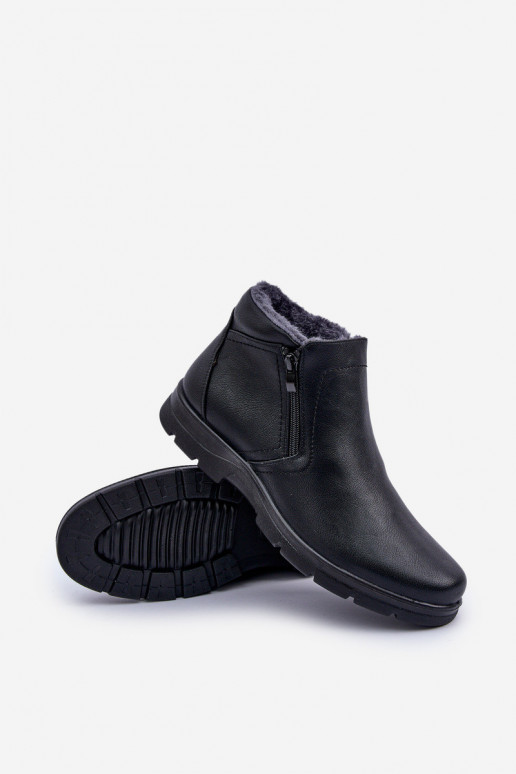 Warm Men's Boots Made Of Eco Leather...