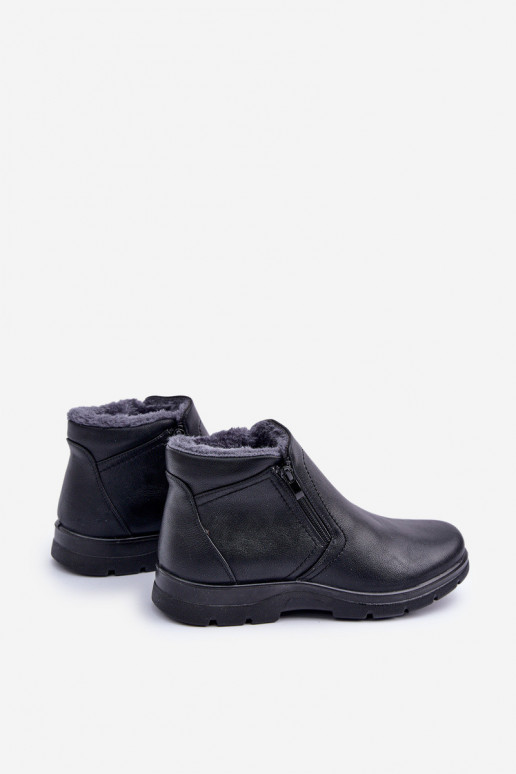 Warm Men's Boots Made Of Eco Leather...
