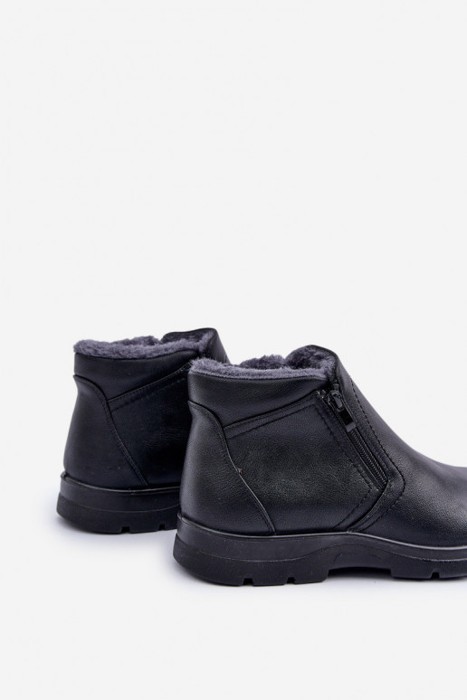 Warm Men's Boots Made Of Eco Leather...