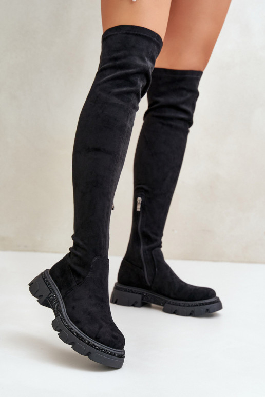 Women's Over the Knee Eco Suede Boots...