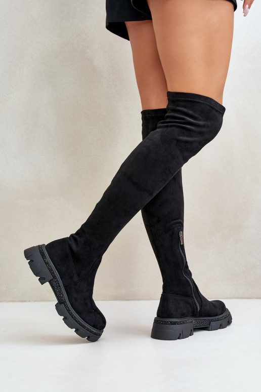 Women's Over the Knee Eco Suede Boots...