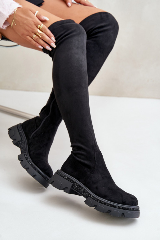 Women's Over the Knee Eco Suede Boots...