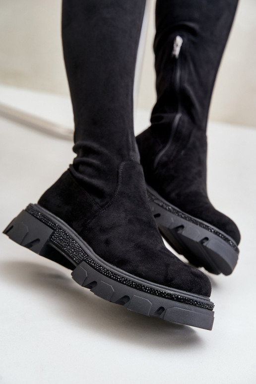 Women's Over the Knee Eco Suede Boots...