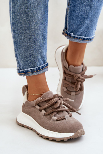 Women'S Suede Sneakers With...