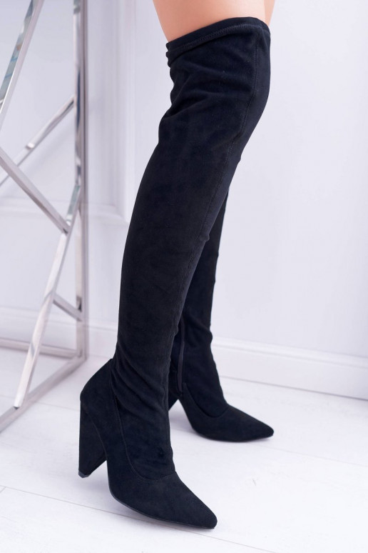 Women's Heeled Lu Boo Suede Black...