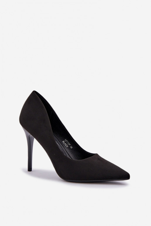 Classic Stiletto Heels From Eco Suede...