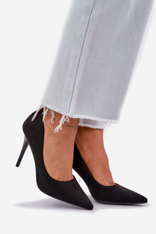 Classic Stiletto Heels From Eco Suede...