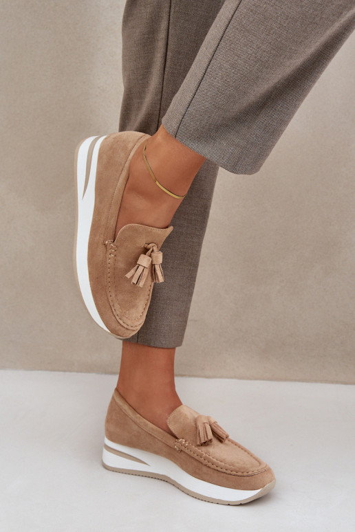 Moccasins On A Delicate Wedge Eco...