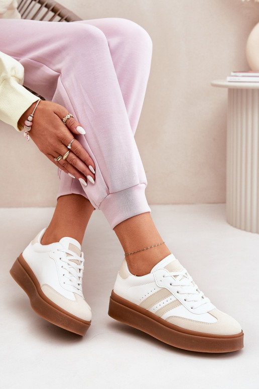 Women's Platform Sneakers Made Of Eco...